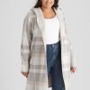 Knitwear Beme | Beme Long Sleeve Check Cardi