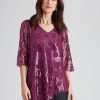 Tops NoniB | Noni B Sequin Asymmetric Top