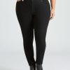 Bottoms Beme | Beme Double Button Skinny Fit Jeans