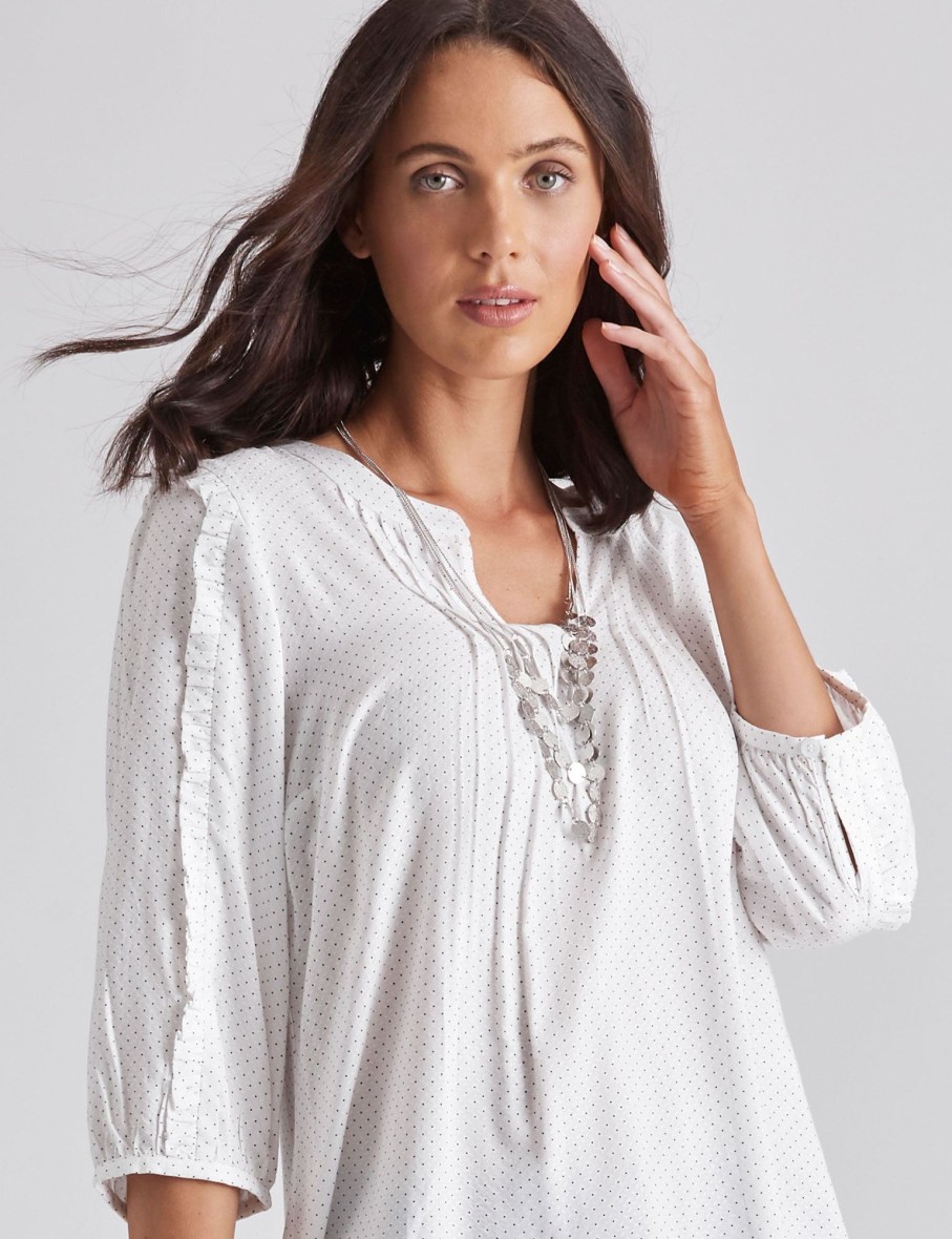 Tops Katies | Katies Pintuck Front Top