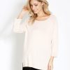 Knitwear Rockmans | Rockmans 3/4 Sleeve Sparkled Jewel Knitwear Top