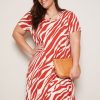 Dresses Autograph | Autograph Knitwear Short Sleeve Hanky Hem Dress