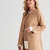 Outerwear NoniB | Noni B Suedette Size Zip Coat