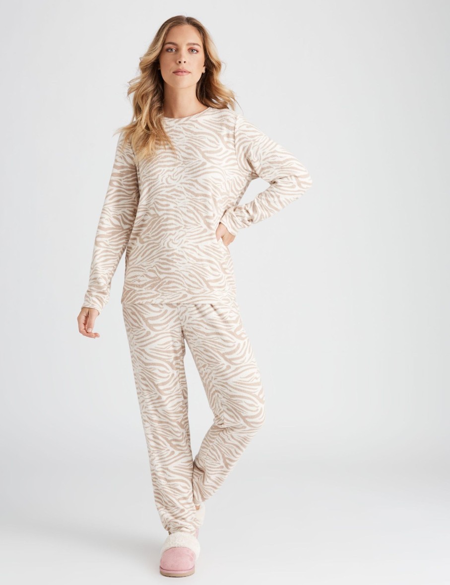 Sleepwear Rockmans | Rockmans Cosy Animal Print Sleepwear Pants