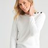 Knitwear NoniB | Noni B Button Shoulder Knitwear Jumper