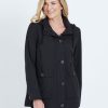 Outerwear NoniB | Noni B Long Sleeve Hooded Button Through Coat