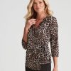 Tops NoniB | Noni B Knit Wrap Side Tie Top