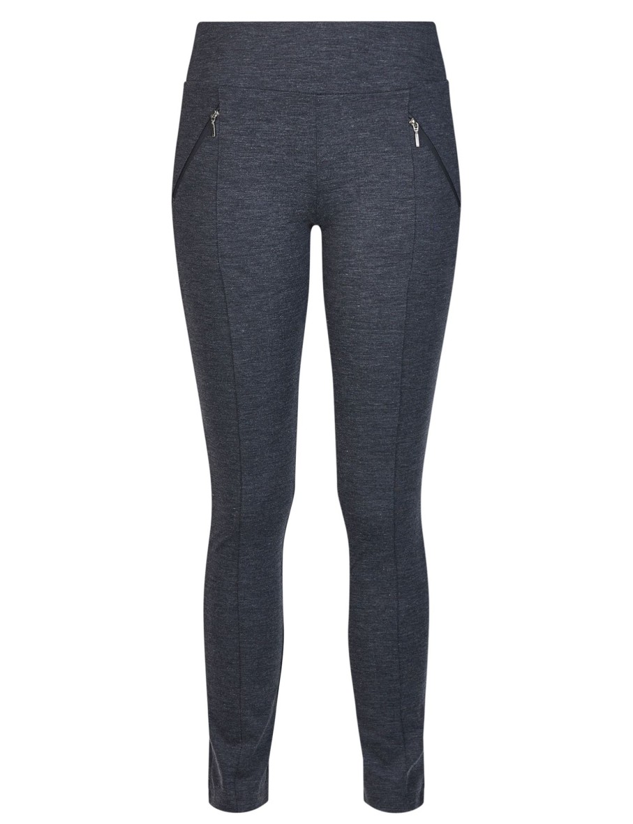 Bottoms WLane | W.Lane Zipped Ponte Pants