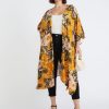 Outerwear Beme | Beme Floral Fern Back Kimono