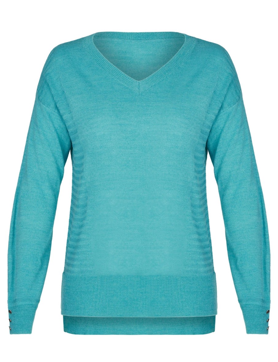 Knitwear WLane | W.Lane V-Neck Rib Pullover Top