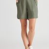 Bottoms Katies | Katies Linen Blend Pocket Detail Shorts