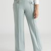 Bottoms Millers | Millers Full Length Wide Legs Pannelled Ponte Zipped Pants