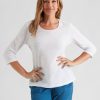 Tops Millers | Millers 3/4 Sleeve Tured Top