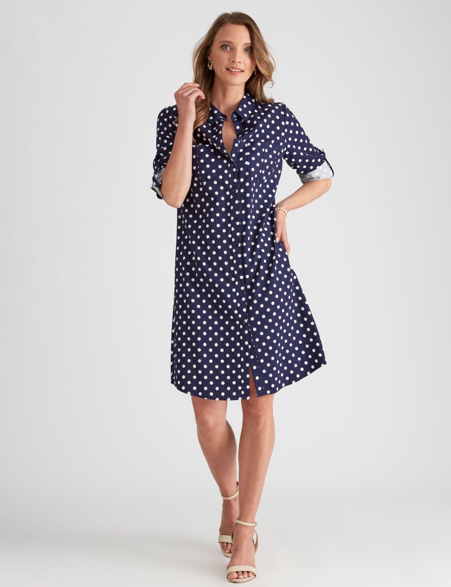 Dresses NoniB | Noni B Woven Shirt Dress