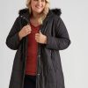 Outerwear Autograph | Autograph Longline Fur Trim Puffer Jacket