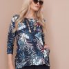 Tops NoniB | Printed Knit Tunic Top