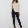 Bottoms Katies | Katies Full Length Texture Ponte Pants