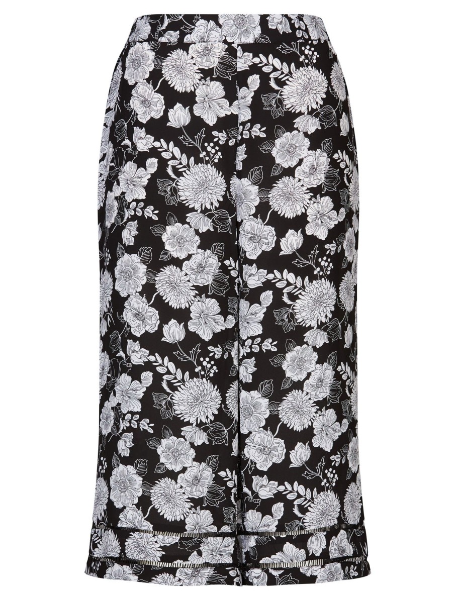 Bottoms Millers | Millers Pull On Printed Crepe Culotte Bottom