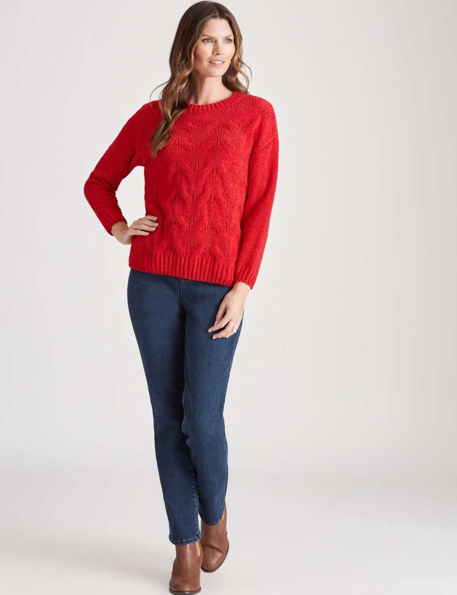 Knitwear WLane | W.Lane Chunky Cable Pullover Top