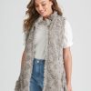 Outerwear Rockmans | Rockmans Teddy Gilet Top