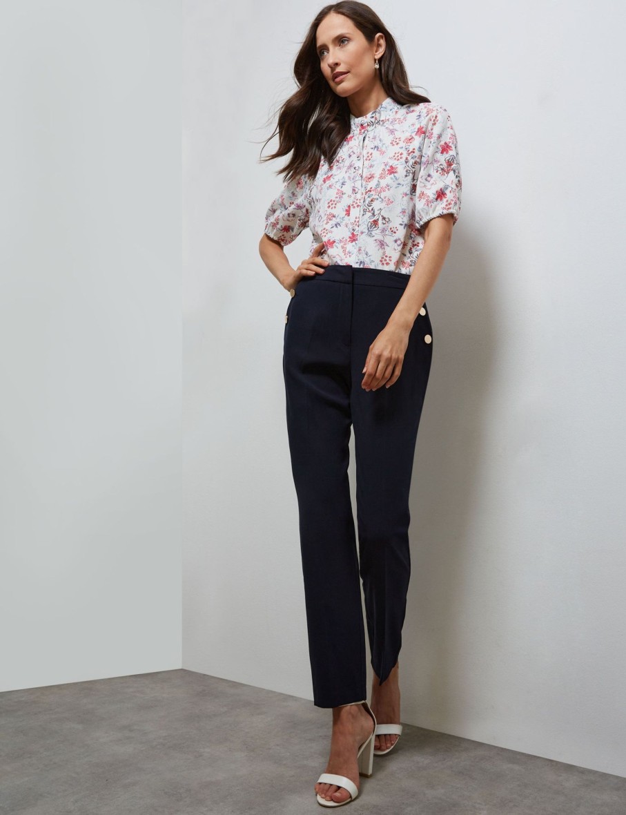 Tops NoniB | Printed Puff Sleeve Shirt