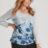 Tops Millers | Millers Long Sleeve Placement Print Top