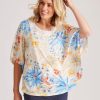 Tops NoniB | Lace Neck Embellished Kaftan