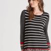 Knitwear WLane | W.Lane Animal Stripe Pullover Top