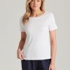 Tops NoniB | Noni B Short Sleeve Rib T-Shirt