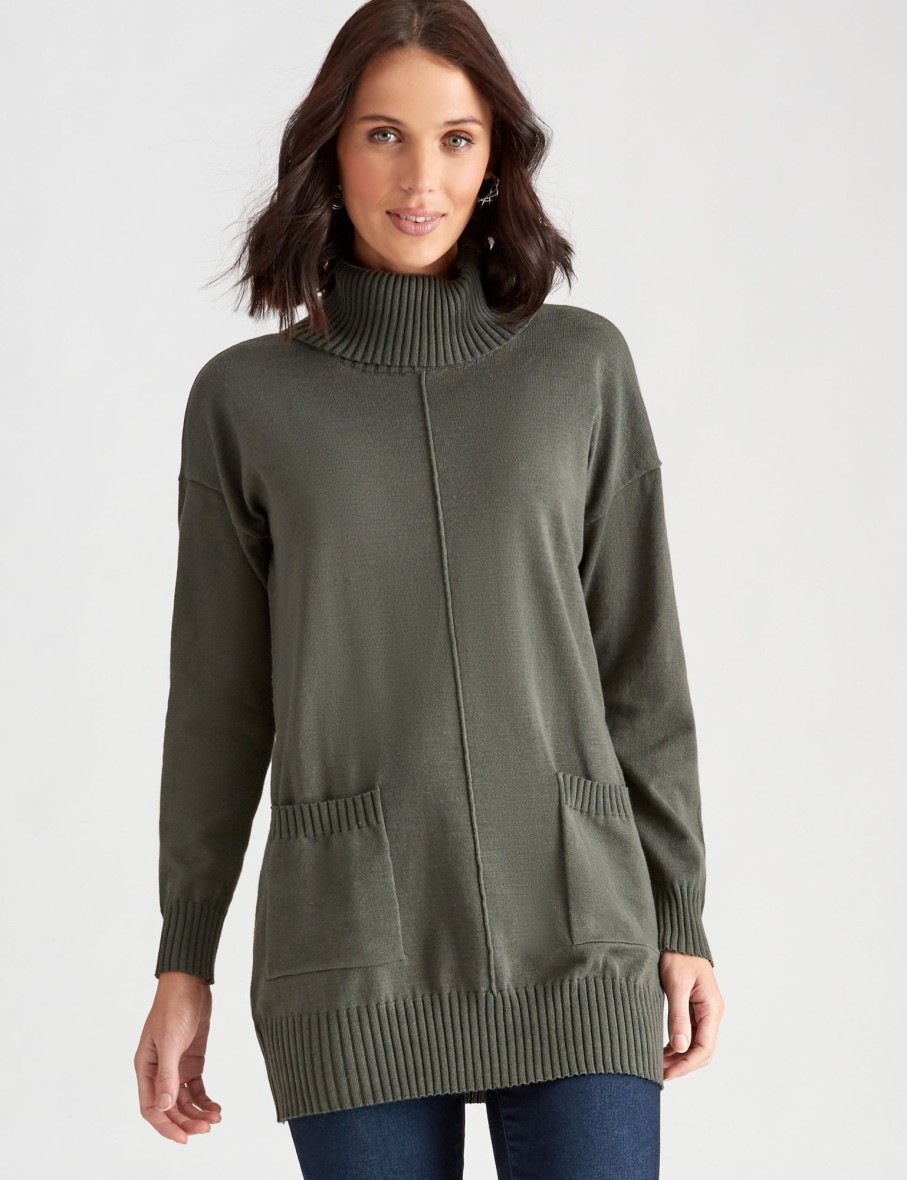 Knitwear Katies | Katies Knit Tunic Pocket Jumper