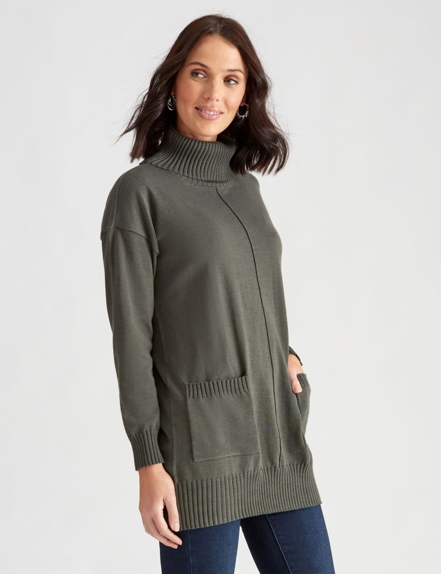 Knitwear Katies | Katies Knit Tunic Pocket Jumper