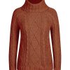 Knitwear Rockmans | Rockmans Long Sleeve Cowel Chenille Knitwear Top