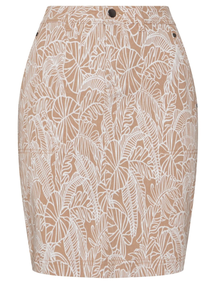 Bottoms Katies | Katies Cotton Canvas Skirt