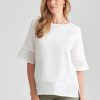 Tops NoniB | Noni B Linen Sequin Hem Top