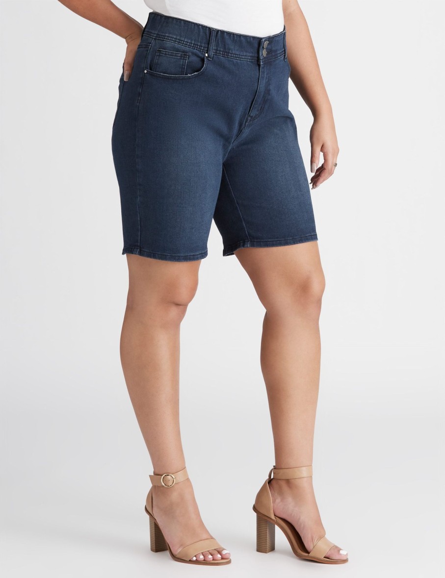 Bottoms Beme | Beme Mid Thigh Double Button Short