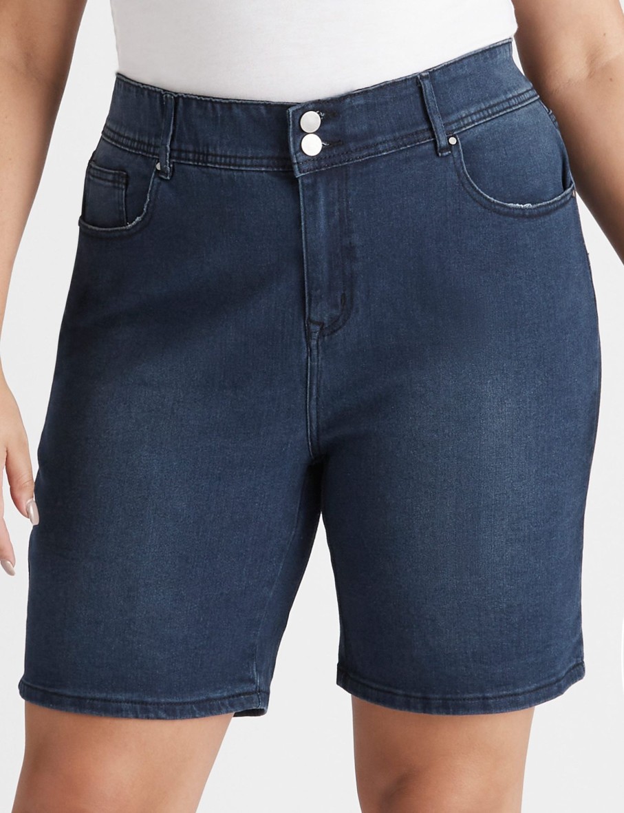 Bottoms Beme | Beme Mid Thigh Double Button Short