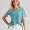 Tops Millers | Millers Short Sleeve Textured Scoop Neck Top