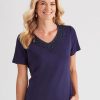 Tops NoniB | Noni B Short Sleeve Rib Top