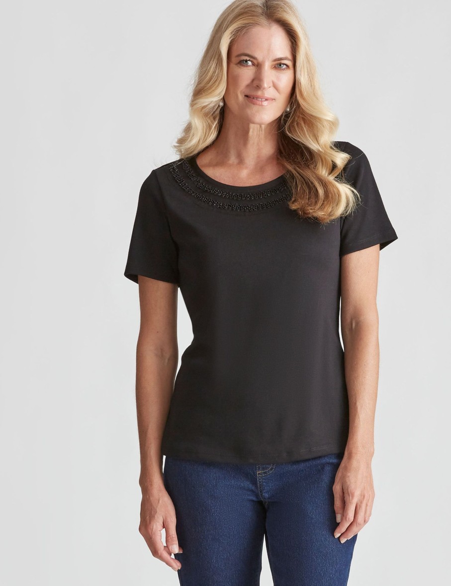 Tops NoniB | Noni B Short Sleeve Rib Top