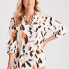 Tops NoniB | Noni B Woven Split Neck Top