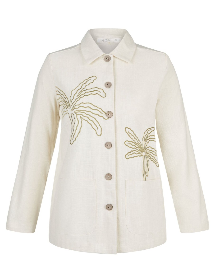 Outerwear NoniB | Noni B Cotton Palm Jacket