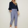 Bottoms WLane | W.Lane Linen Crop Pants