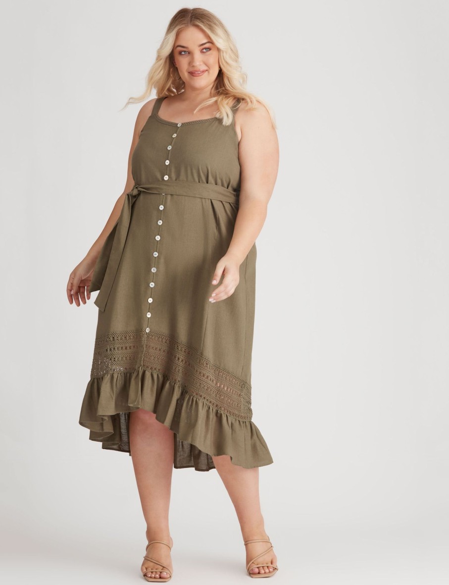 Dresses Beme | Beme Strappy Woven Dress