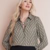 Tops NoniB | Diamond Print Shirt