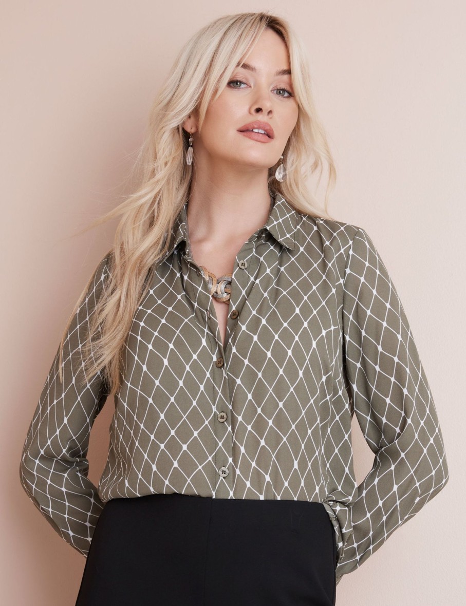 Tops NoniB | Diamond Print Shirt