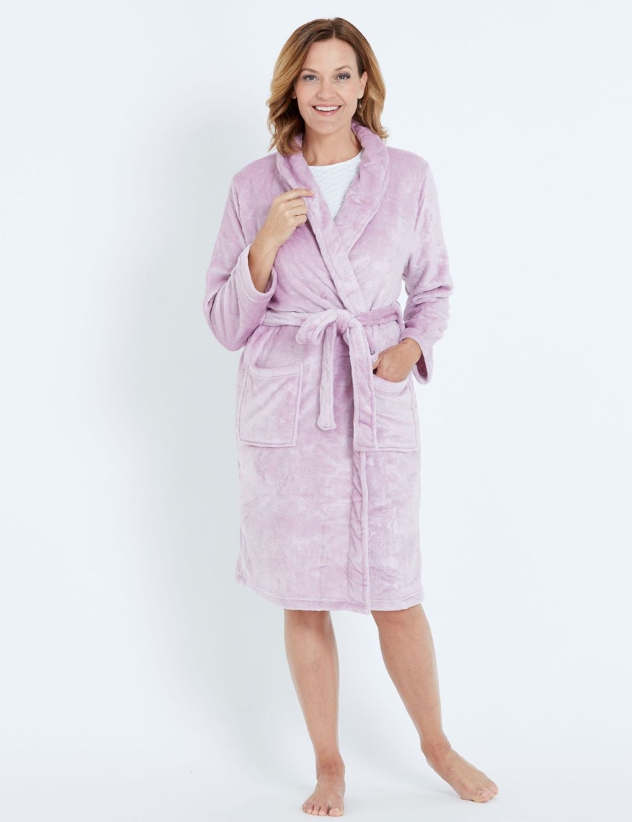 Sleepwear Millers | Millers Floral Text Robe