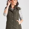 Outerwear Katies | Katies Rib Puffer Vest