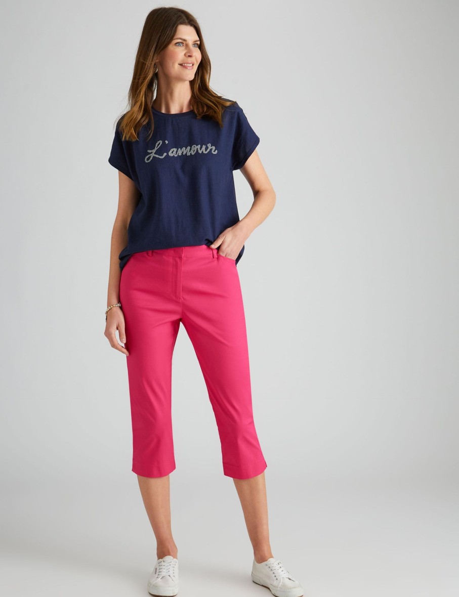 Bottoms WLane | W.Lane Crop Classic Pants