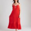 Dresses Millers | Millers Crinkle Embroidered Maxi Dress