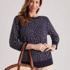 Knitwear Millers | Milles 3/4 Sleeve Spot Jumper